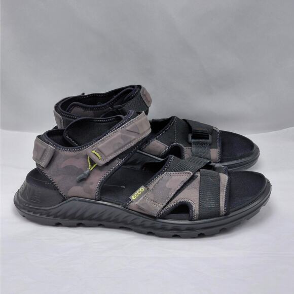 Ecco Exowrap 3 Strap Sport Sandal Men's Sz 45(US 11.5) Camo Casual Comfort Shoe - Picture 1 of 11